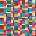 Background geometric design. Abstract seamless pattern. Stripes and blocks. Concept banner. Glitch style. Vector illustration
