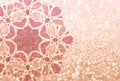 Background with glitter and mandala for your design