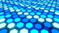 Background Of Glowing Hexagons In Shades Of Blue Royalty Free Stock Photo
