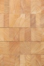 Background with glued larch wooden blocks. Royalty Free Stock Photo