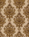 Background with gold damask