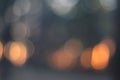 Background with golden orange bokeh, falling golden sparks, dust glitter, blur effect Royalty Free Stock Photo