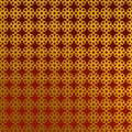 Background with golden pattern composition over red Royalty Free Stock Photo