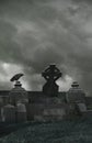 Crow Cemetery Storms Royalty Free Stock Photo