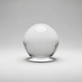 Background is gradient gray, emphasizing the sphere s clarity and roun Royalty Free Stock Photo