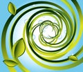 Background with grass spiral Royalty Free Stock Photo