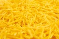 Background of Grated Orange Cheddar Cheese
