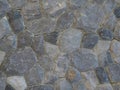 Background of gray stone wall texture, closeup, for design Royalty Free Stock Photo