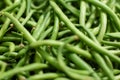 Background from green bean string. Close up Royalty Free Stock Photo