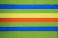 Background with green, blue, yellow, and orange horizontal stripes