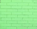 Background of the green bricks. photo with place for text Royalty Free Stock Photo