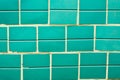 Background of green bricks Royalty Free Stock Photo