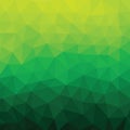 Background green color. Polygonal geometric pattern vector design. Abstract backdrop triangular texture. Decorative mosaic