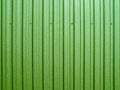 Background of green corrugated metal sheet Royalty Free Stock Photo