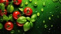 background green italian food vibrant