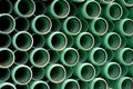 Background of green pipes