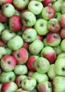 background of green and red apples