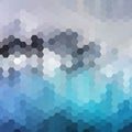 background with grey blue hexagon. vector abstract. eps 10 Royalty Free Stock Photo