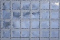 Background grid covered with snow