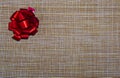 The background is in a grid with a red bow in the corner. Royalty Free Stock Photo