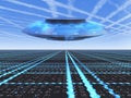 Background Grid UFO