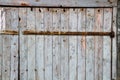 Background with grunge old wooden wall with flaking paint with space for text. Royalty Free Stock Photo