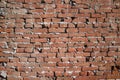 Background of grunge red brick wall texture . Wide angle view Royalty Free Stock Photo