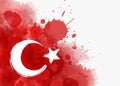 Background with grunge Turkey flag Royalty Free Stock Photo