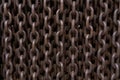 Background of hanging old rusty metal chains Royalty Free Stock Photo