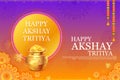 Background for Happy Akshay Tritiya religious festival of India celebration