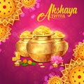 Background for Happy Akshay Tritiya religious festival of India celebration