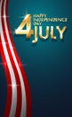 Background of Happy Independence Day, 4th of July