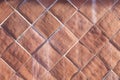 Background of harmonic cotto tiles in red Royalty Free Stock Photo