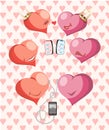 Background heart pair