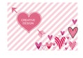 Beautiful heart and love background