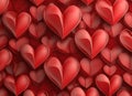 Background of heartshape forms suitable for valentine or romantic occasion