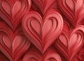 Background of heartshape forms suitable for valentine or romantic occasion