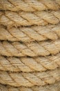 Background hemp rope hemp cord texture hemp rope large rope Royalty Free Stock Photo