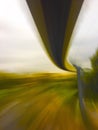 High speed monorail motiom blur