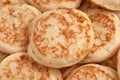 Background of homemade blinis