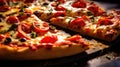 background homemade pizza food close