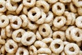 Background of honey cheerios. Royalty Free Stock Photo