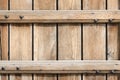 Background of horizontal light brown wooden planks