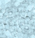 Background with ice cubes in blue light Royalty Free Stock Photo