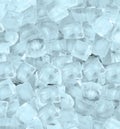 Background with ice cubes blue light Royalty Free Stock Photo