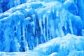Background from ice and icicles Royalty Free Stock Photo