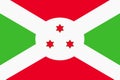 Background illustration Burundi flag red green stars