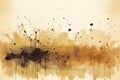 Faded Paper Texture with Inkblots Background Illustration Royalty Free Stock Photo