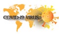 Background Illustration medical covid-19 virus modern design idea concept vector flat design.