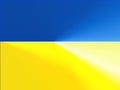 Background illustrations, blue and yellow gradations like the Ukrainian flag.